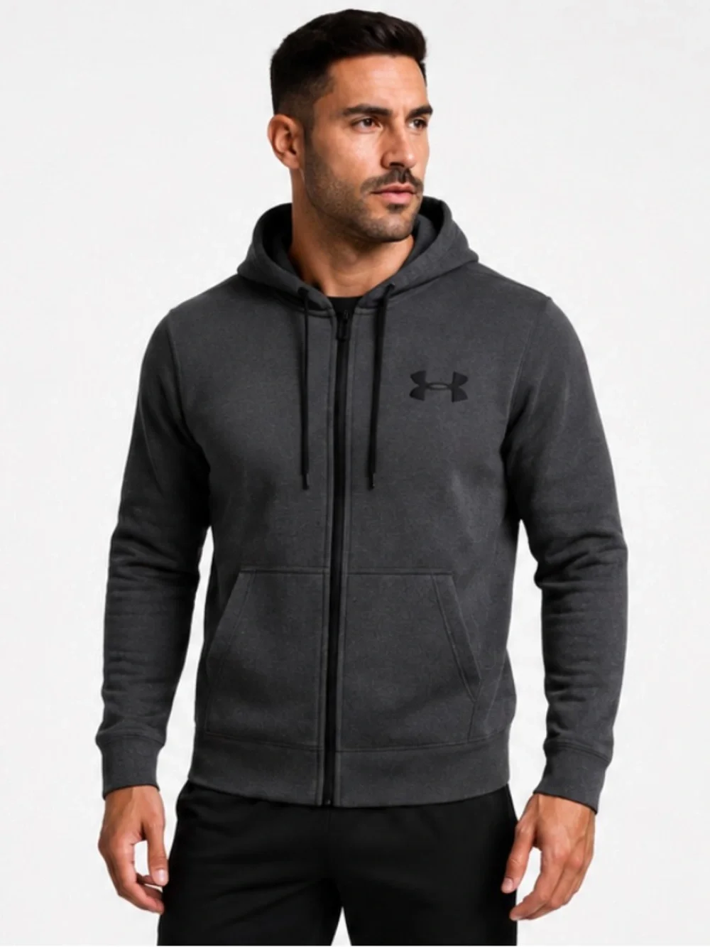 Under Armour ColdGear Men’s Fitted Full Zip Hoodie Gray S